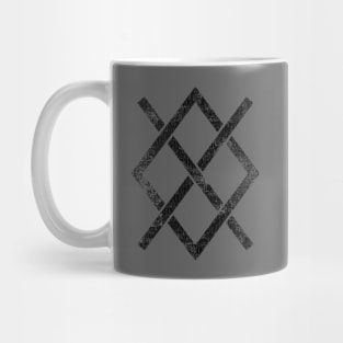 Gungnir Norse Odin Viking Rune Pagan Distressed Mug